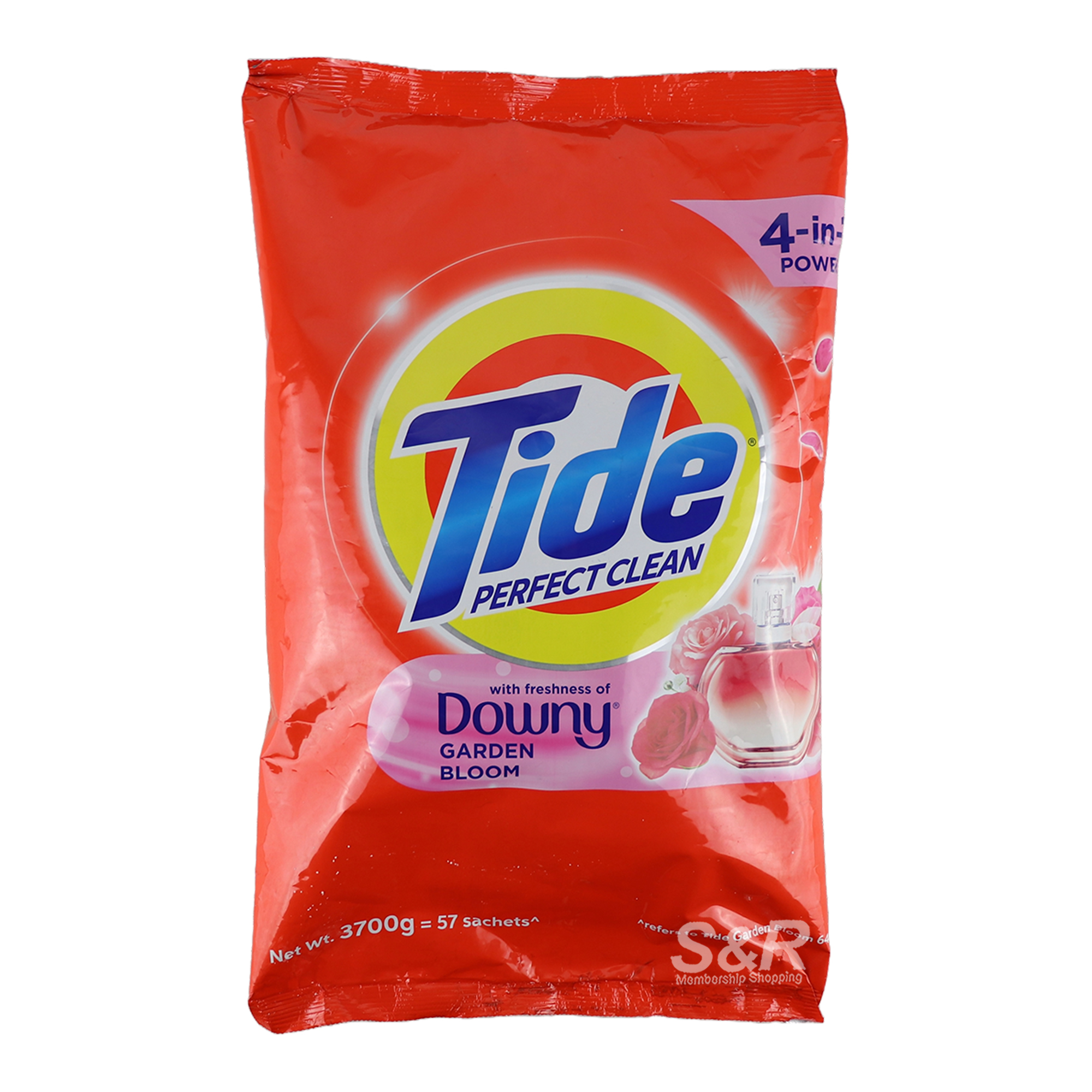 Tide Perfect Clean With Downy Garden Bloom Laundry Powder Detergent 3700g